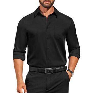 Mens Dress Shirts Long Sleeve Business Casual Button Down Shirts